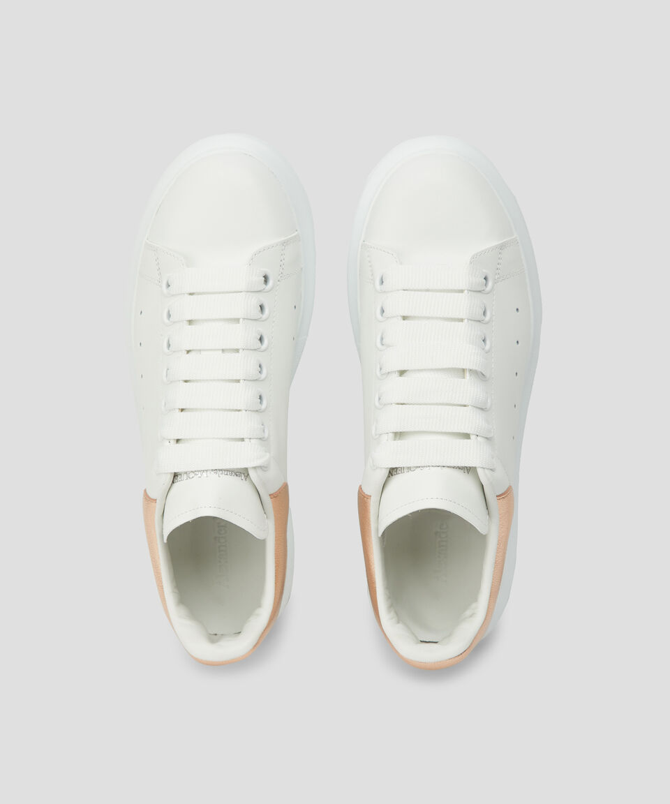 McQueen Tenis de piel Larry con talón metalizado Mujer Rebajas
