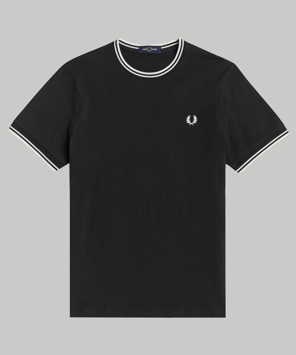 Fred Perry Playera de manga corta lisa Hombre Grandes descuentos