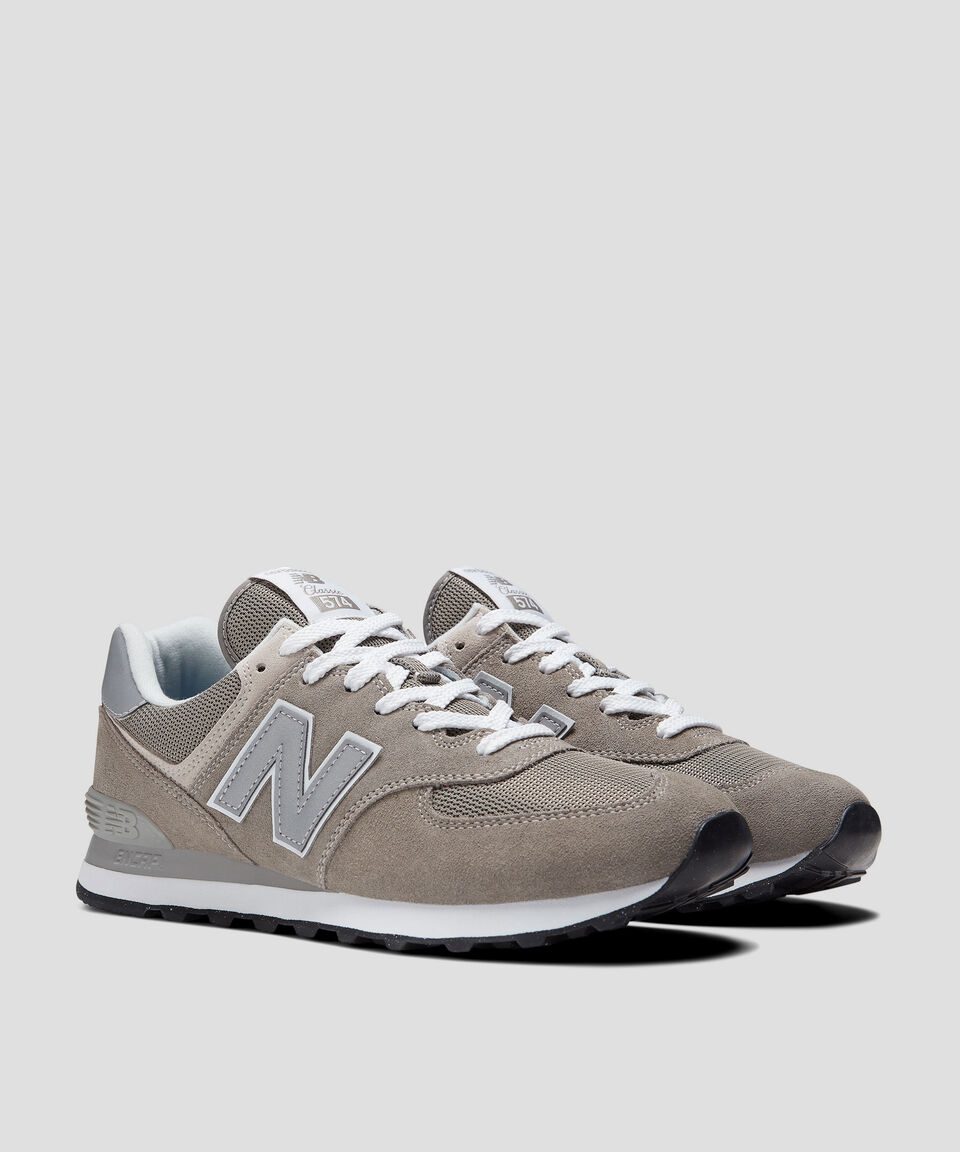 New Balance Tenis Classic 574 en piel con logotipo a contraste Hombre Envío internacional gratuito