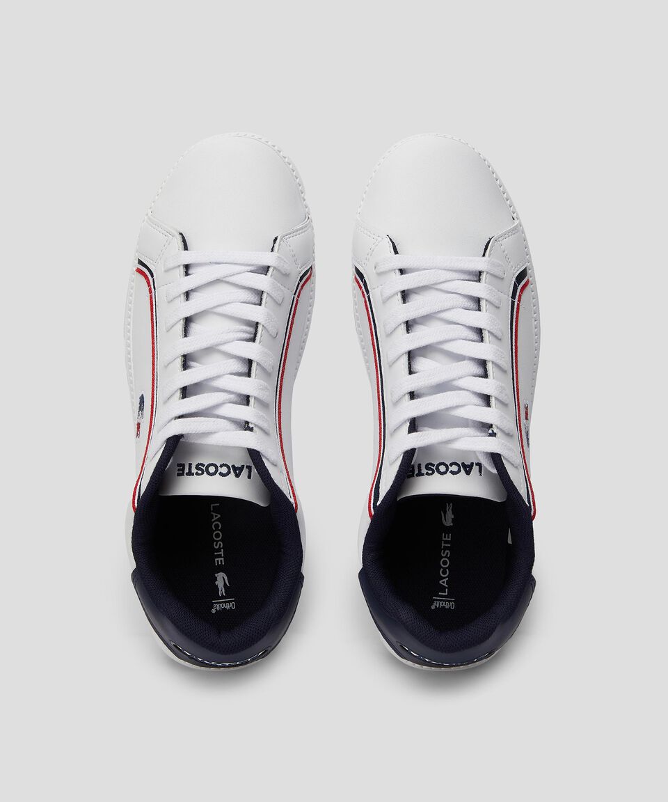 Lacoste Tenis casuales Graduate en piel blancos Hombre Ofertas de temporada