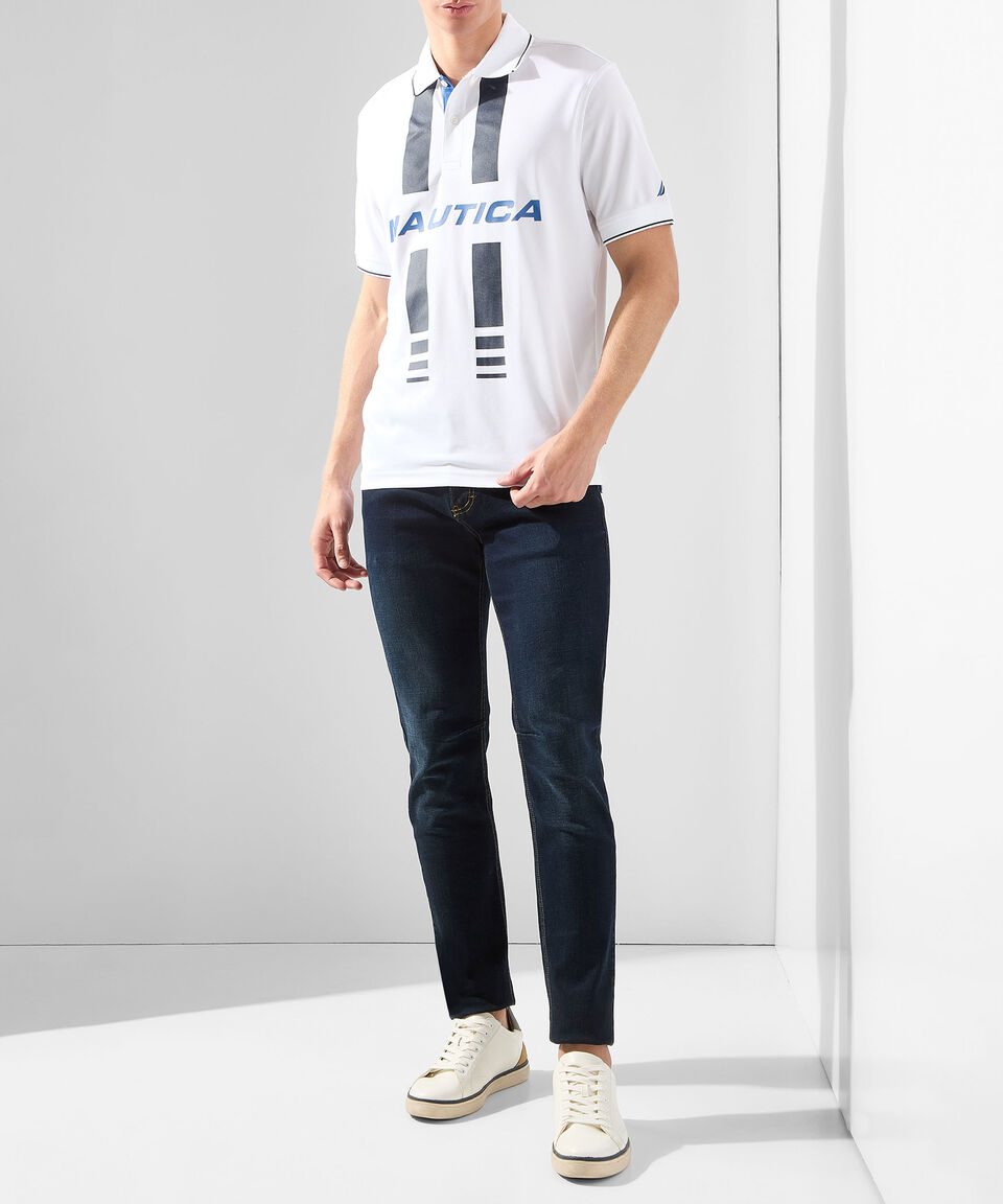 Nautica Playera tipo Polo manga corta estampada Hombre En oferta