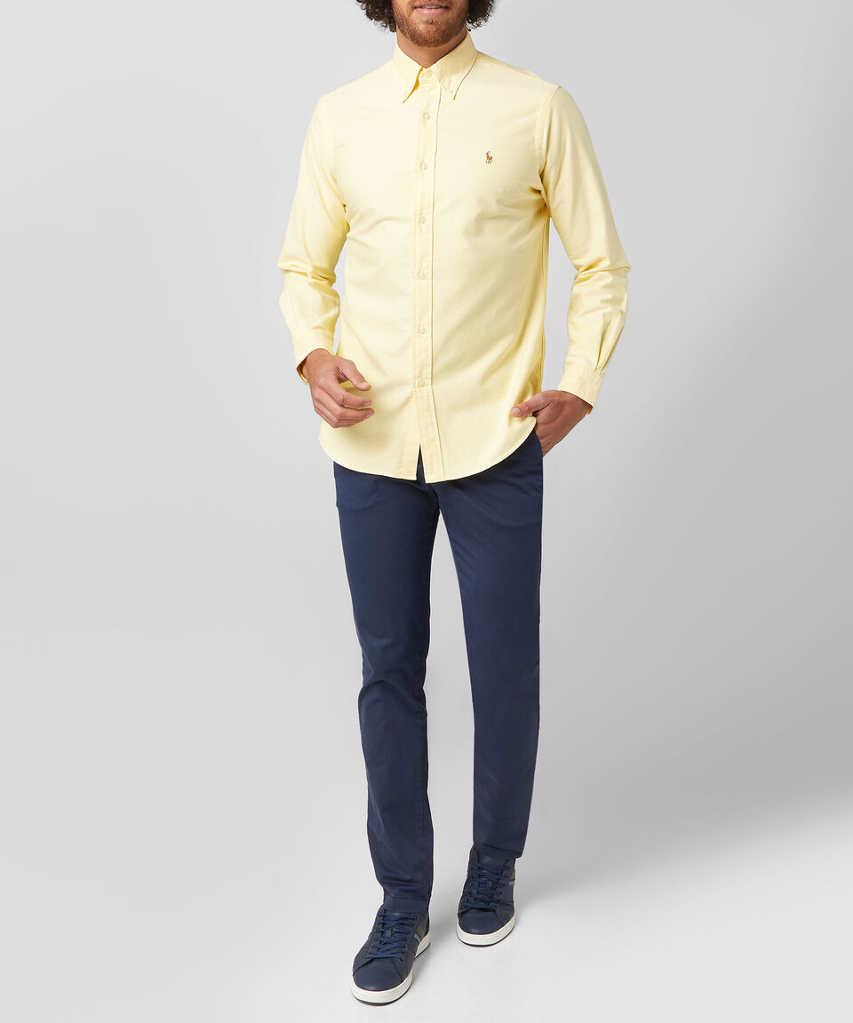 Polo Ralph Lauren Camisa lisa manga larga Hombre Tienda