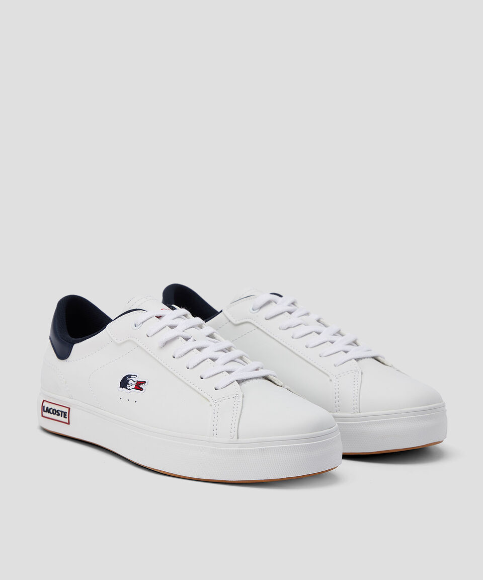Lacoste Tenis casuales en piel con logotipo Hombre ÚLTIMAS EDICIONES