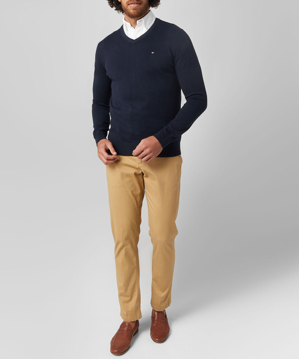 Tommy Hilfiger Suéter Cuello V Hombre Precio de fábrica