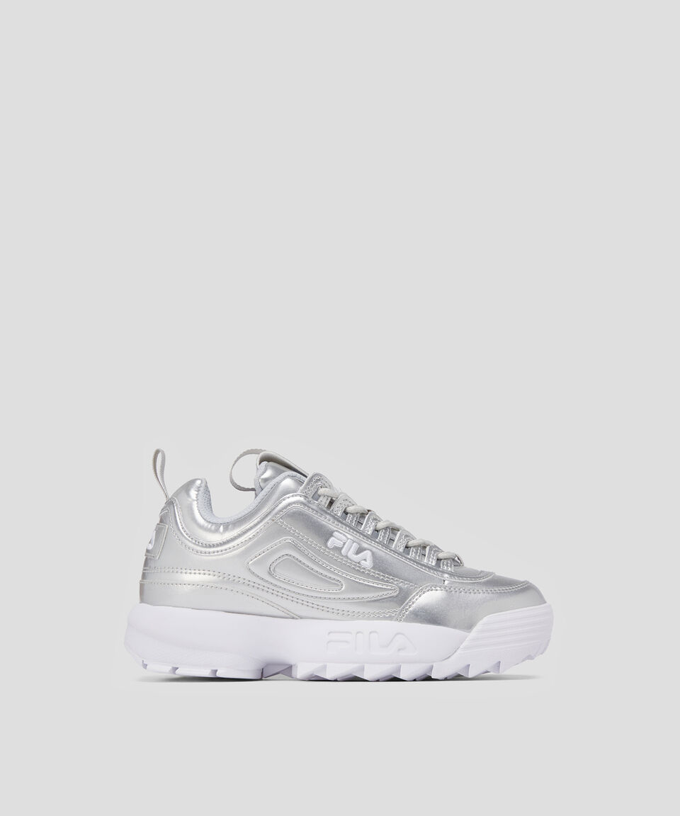 Fila Tenis Casuales Disruptor II metálico Niña