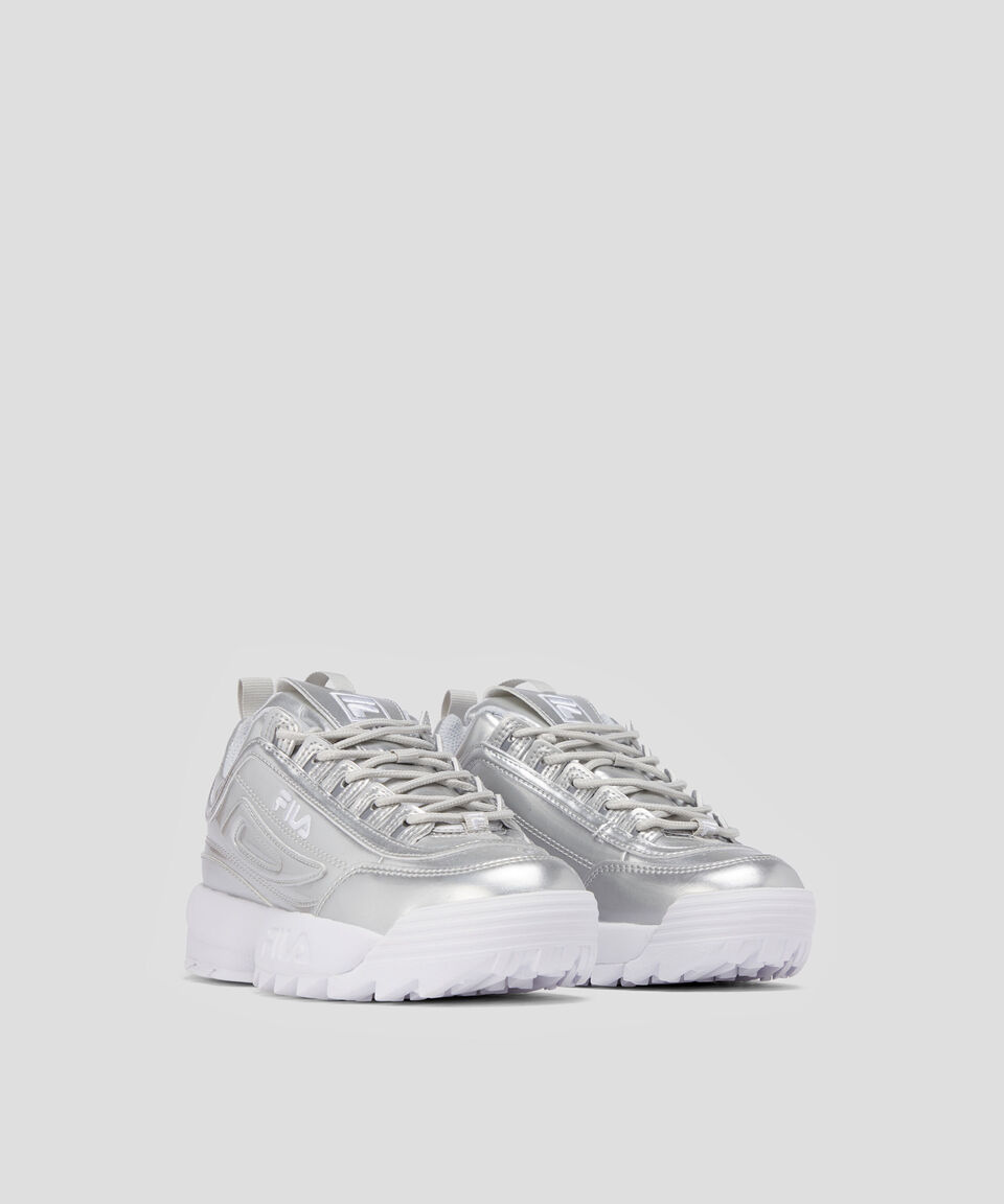 Fila Tenis Casuales Disruptor II metálico Niña Descuento por venta flash