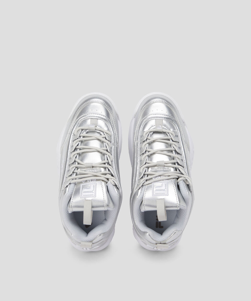 Fila Tenis Casuales Disruptor II metálico Niña Descuento por venta flash