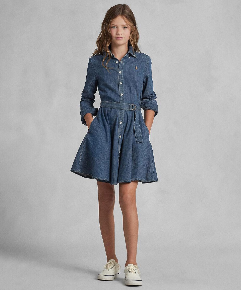 Polo Ralph Lauren Vestido de Mezclilla Niña En oferta