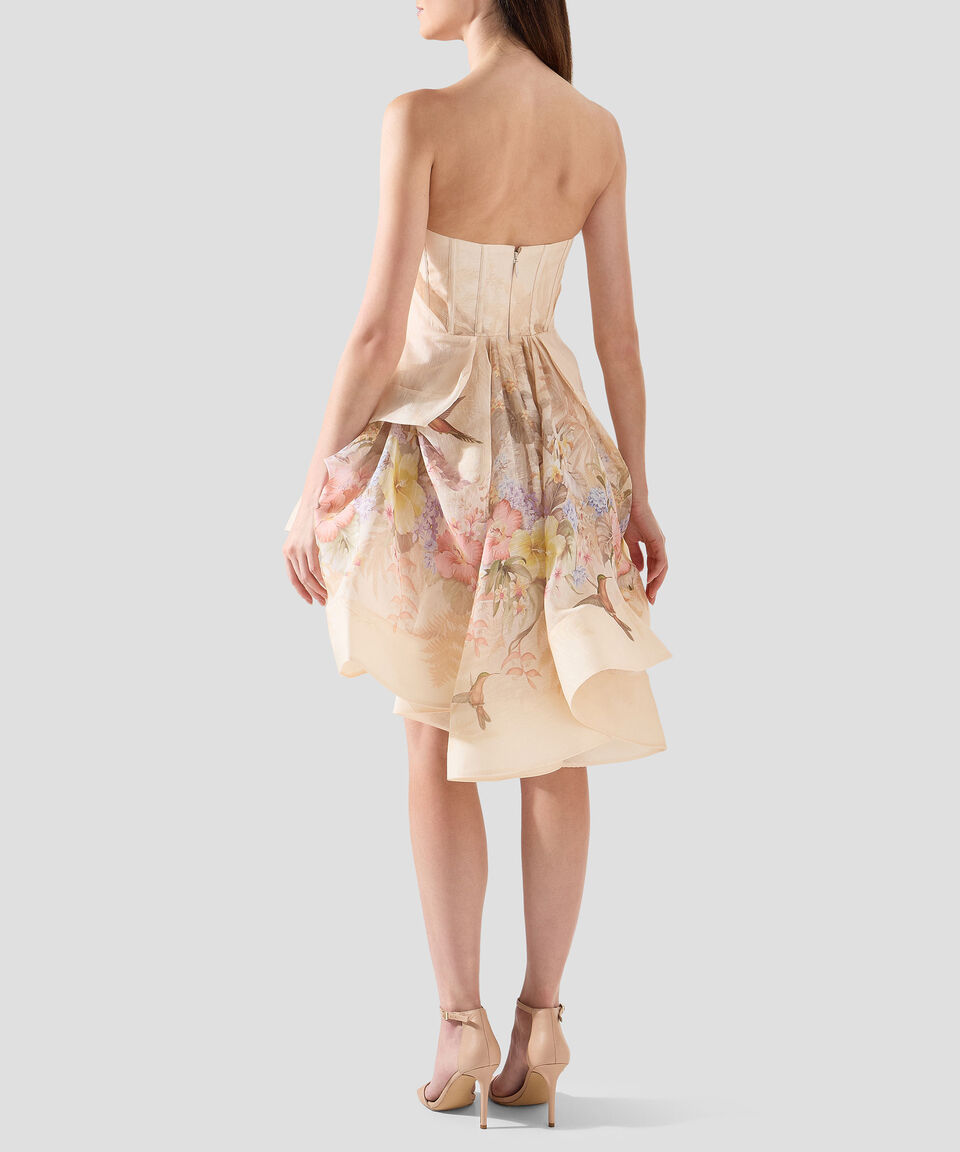 Zimmermann Vestido corto con flores sin mangas Mujer Promoción por tiempo limitado