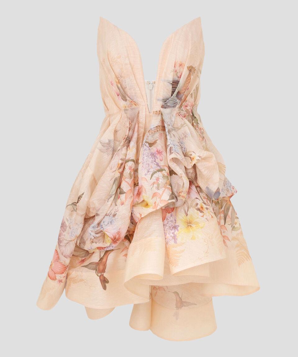 Zimmermann Vestido corto con flores sin mangas Mujer Promoción por tiempo limitado