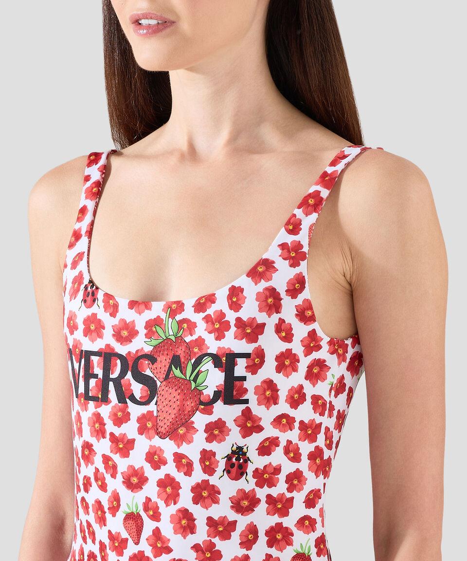 Versace Traje de baño fresas Mujer Grandes descuentos