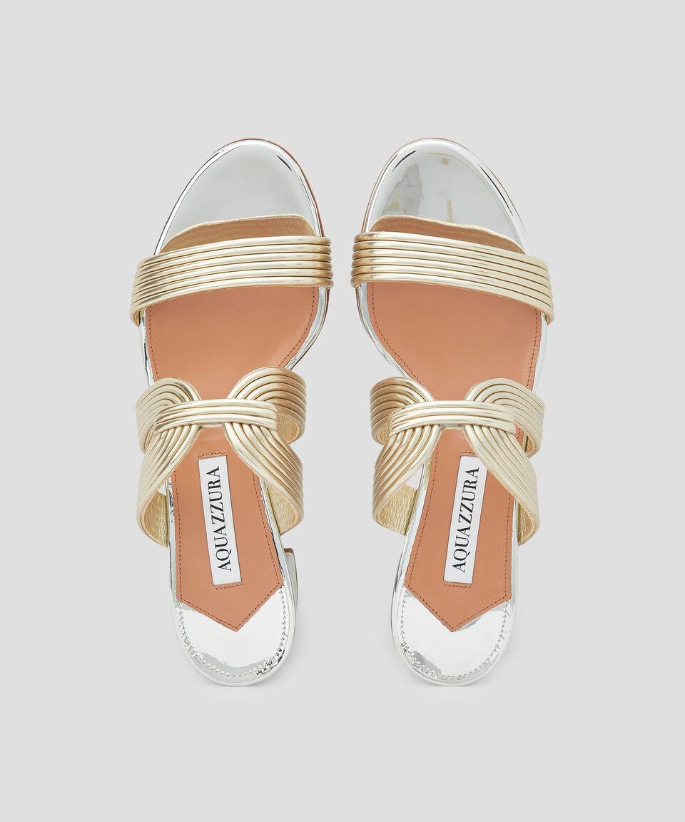 Aquazzura Sandalias de tacón bajo ancho Esencia Mujer Ahorra y exporta