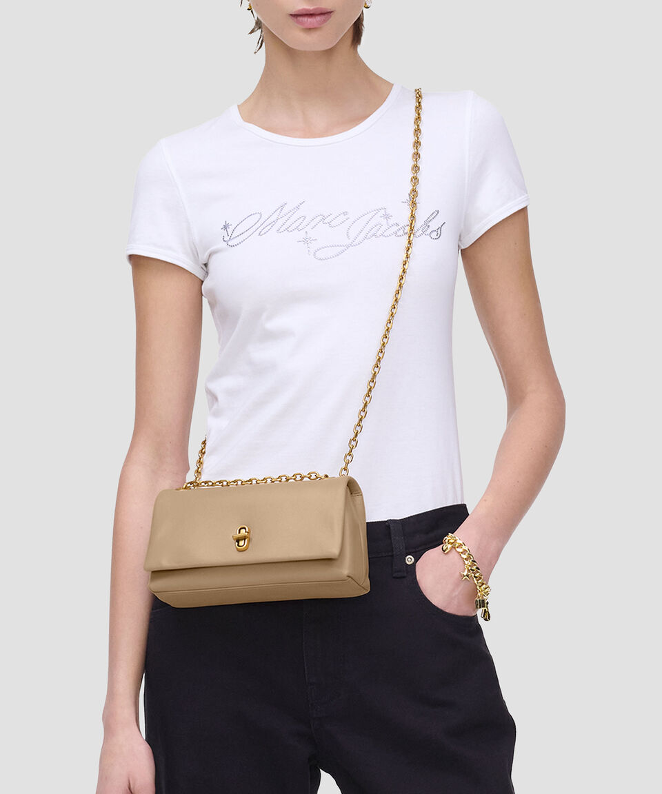Marc Jacobs Bolsa crossbody tipo cartera camel en piel The Dual Chain Mujer Ofertas de temporada
