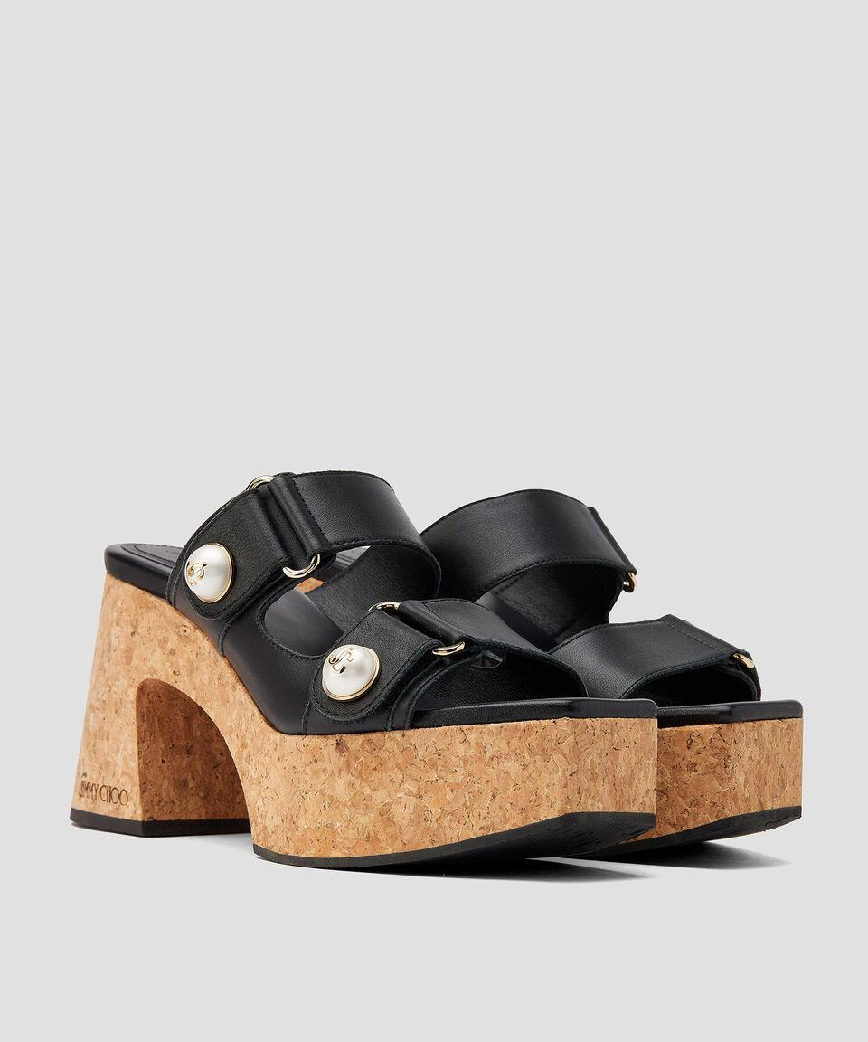 Jimmy Choo Sandalias con tacón alto ancho y plataforma Fayence Mujer Ofertas especiales