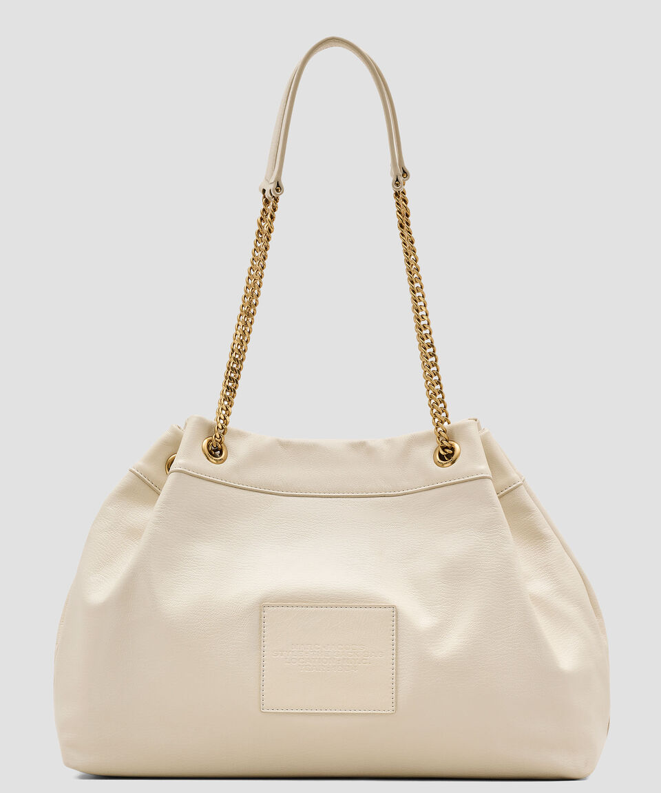 Marc Jacobs Bolsa bucket beige en piel The Large Chain Mujer Grandes ahorros