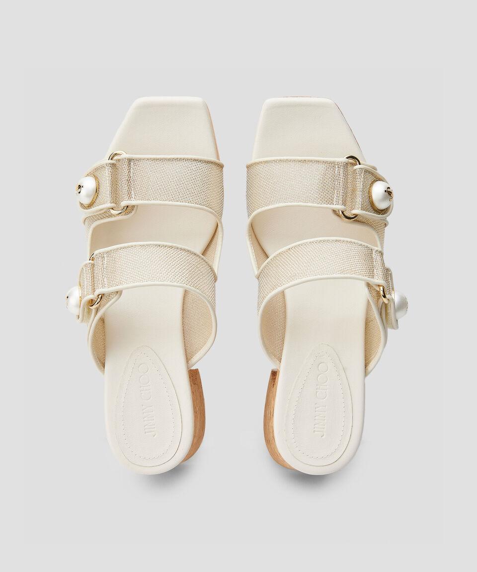 Jimmy Choo Sandalias con tacón alto ancho y plataforma Fayence Mujer Rebajas de fin de temporada