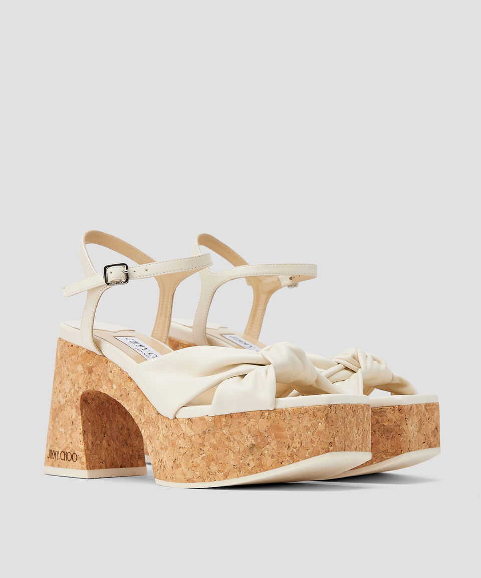 Jimmy Choo Sandalias con tacón alto ancho y plataforma Heloise Mujer 2025