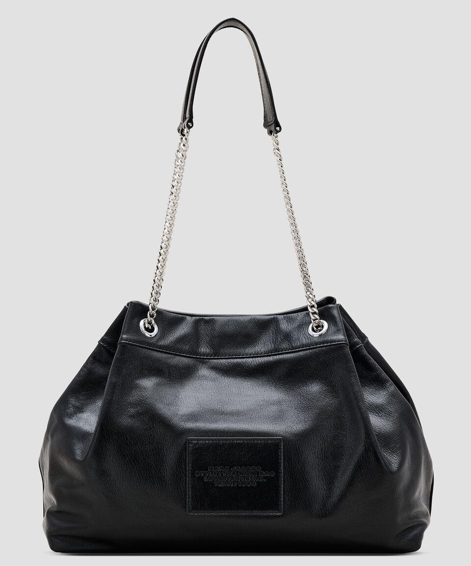 Marc Jacobs Bolsa Bucket negra en piel The Large Chain Mujer En línea