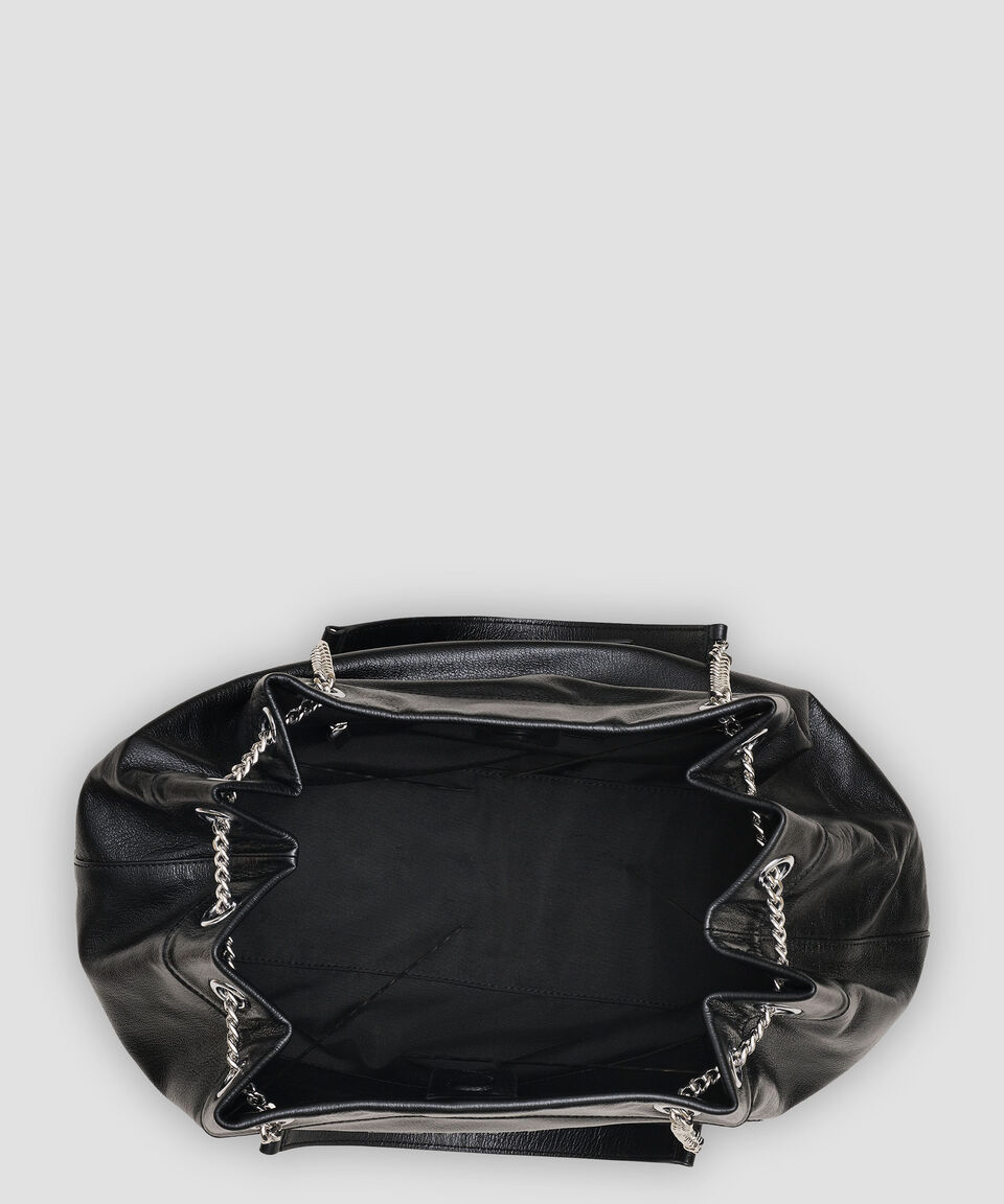 Marc Jacobs Bolsa Bucket negra en piel The Large Chain Mujer En línea