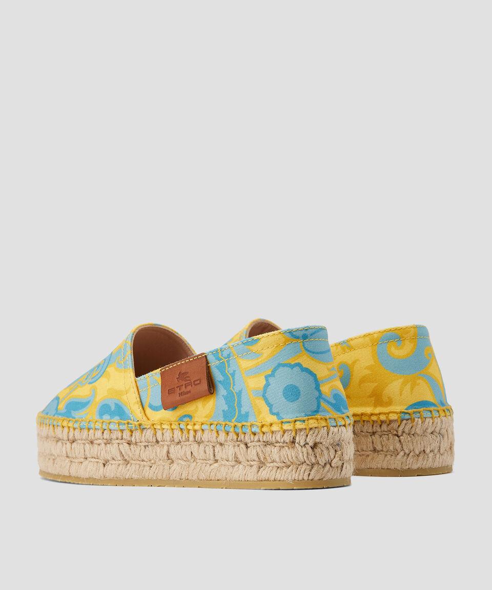 Etro Alpargatas Canvas planas con plataforma Mujer Venta caliente