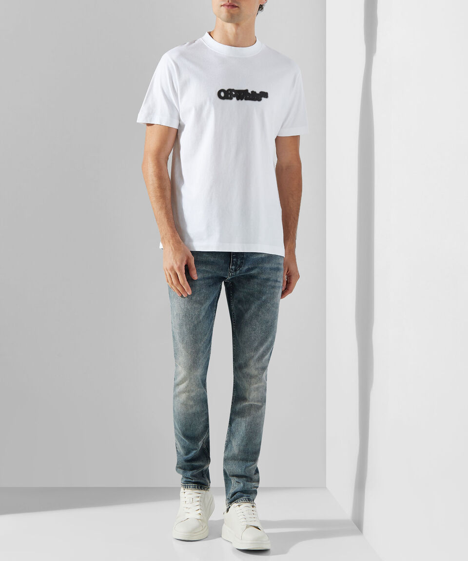 Off-White Playera cuello redondo manga corta Hombre Descuento