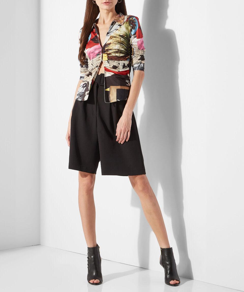 Desigual Playera cuello V manga larga multidiseño Mujer COMPRAR AHORA