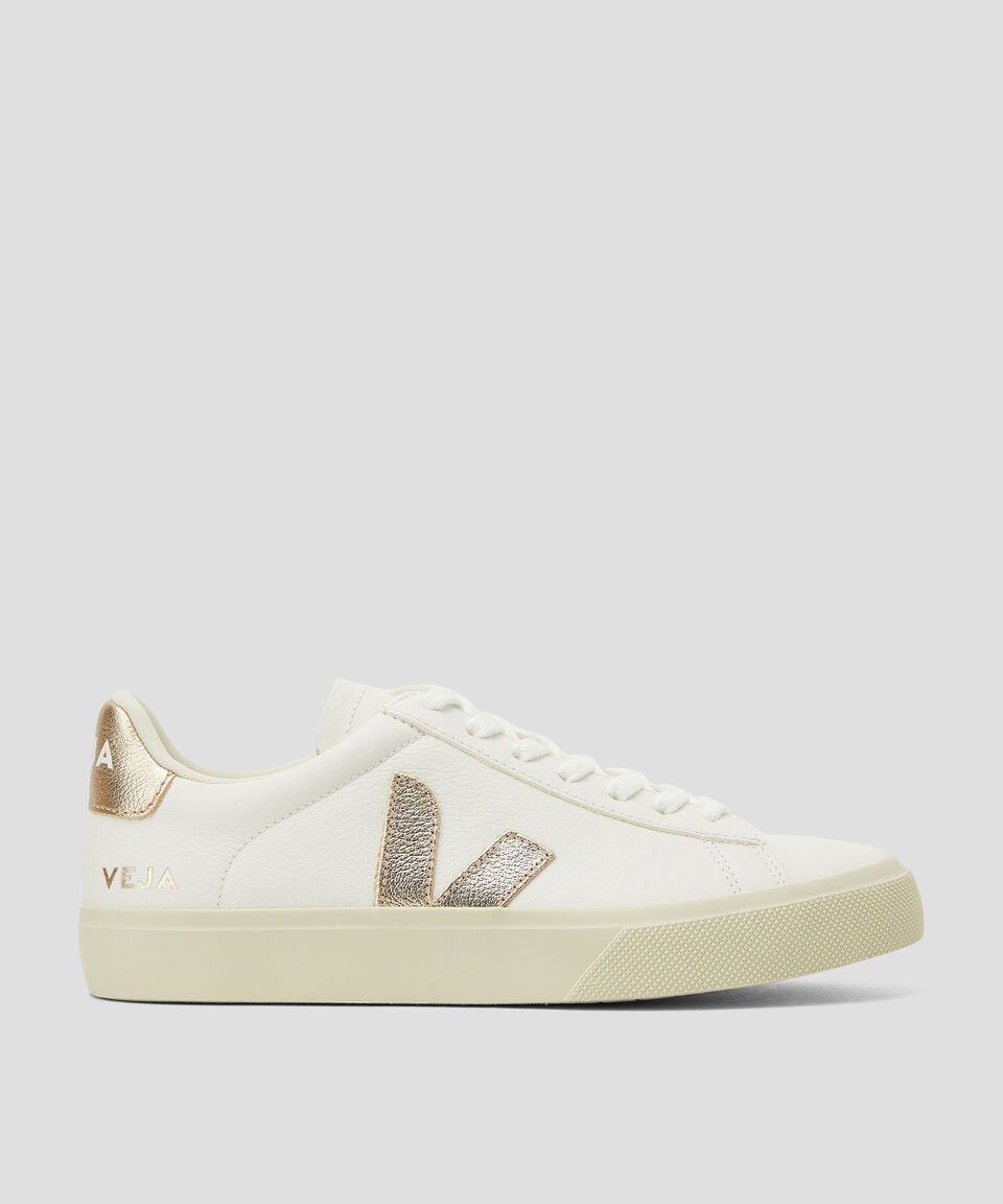 Veja Tenis casuales con plataforma Campo en piel Mujer