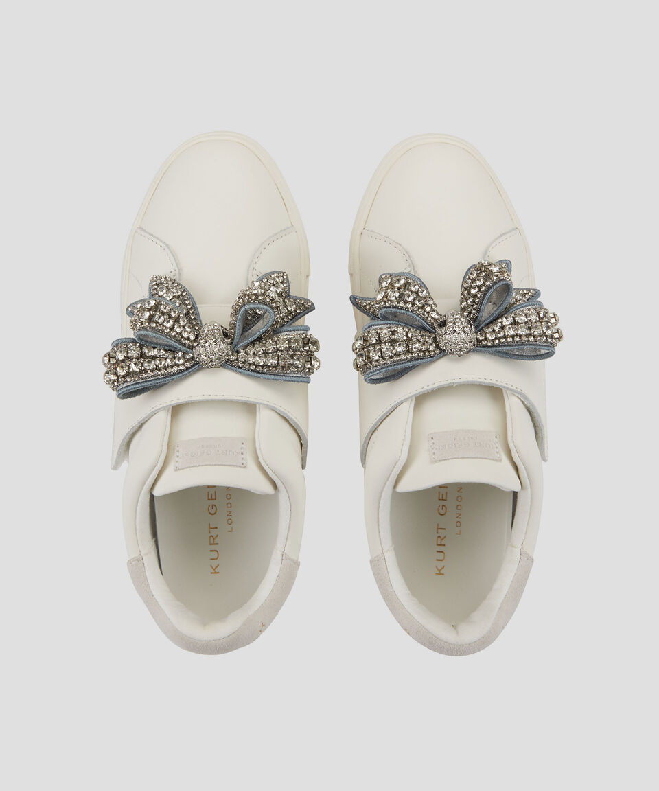 Kurt Geiger Tenis casuales en piel Laney Bow Mujer Oferta especial de fábrica