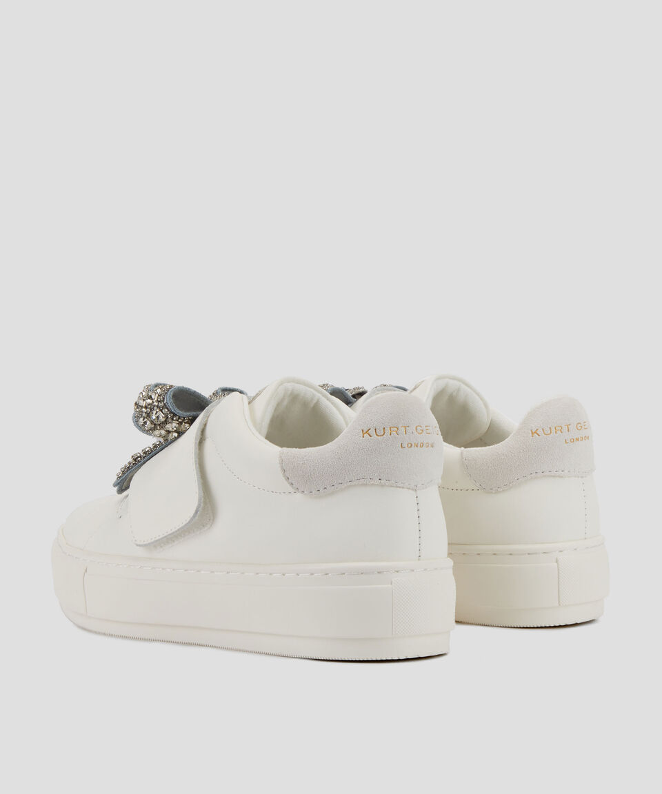 Kurt Geiger Tenis casuales en piel Laney Bow Mujer Oferta especial de fábrica