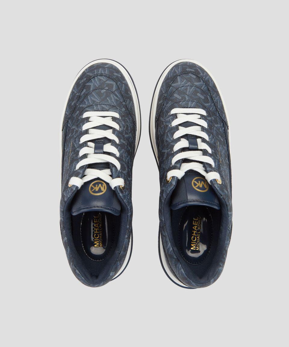 Michael Kors Tenis casuales con plataforma y monogram Hayes Lace Up Mujer Ahorra y exporta