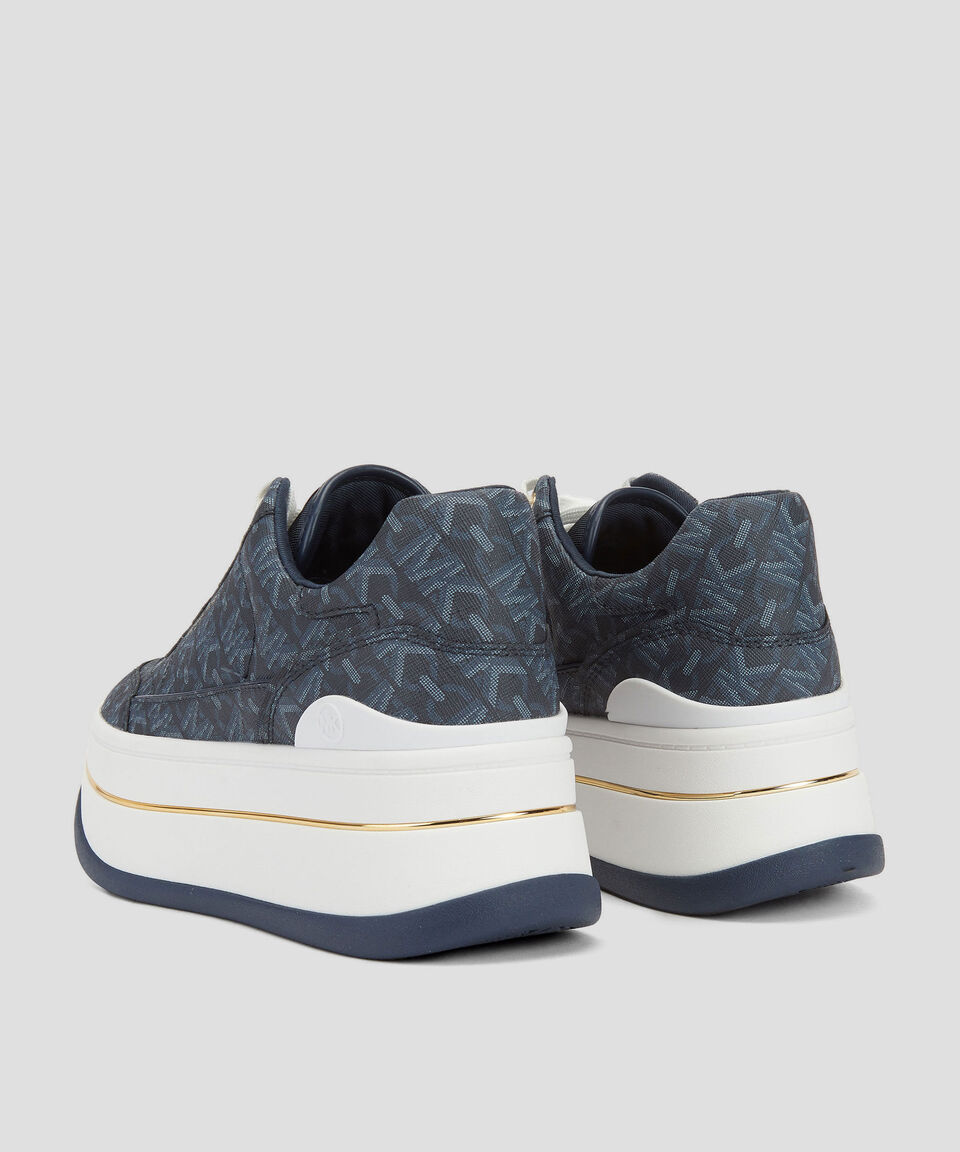 Michael Kors Tenis casuales con plataforma y monogram Hayes Lace Up Mujer Ahorra y exporta