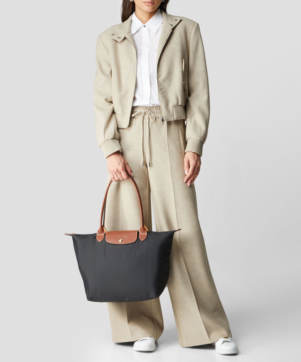 Longchamp Bolsa Shoulder negra Mujer En oferta