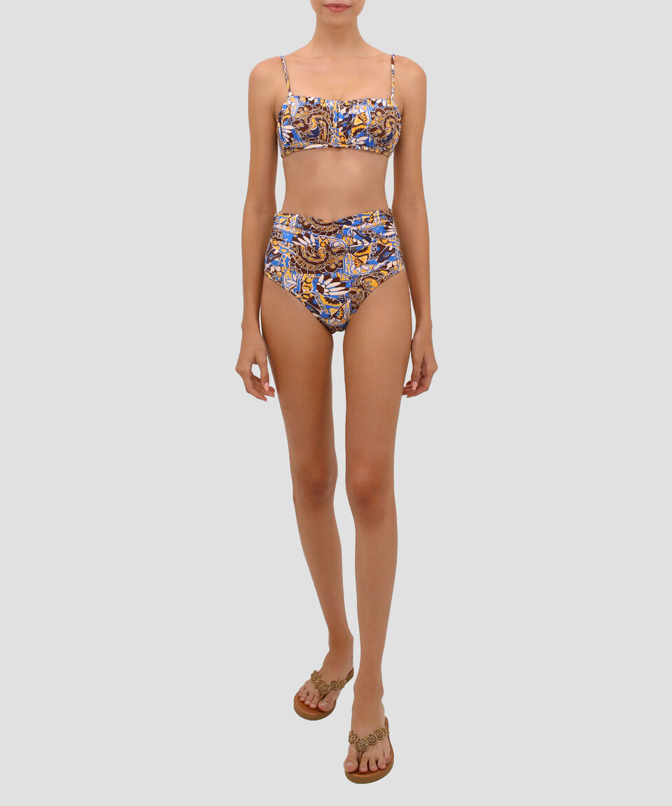 Zingara Bikini bottom Faja Cruzada Verona con estampado Mujer Precio ultrabajo