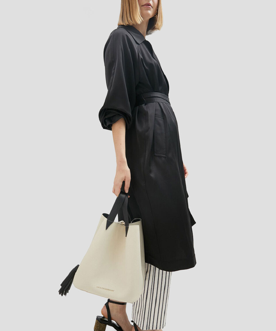 Lola Casademunt Bolsa Tote en Piel con logo Mujer Outlet online