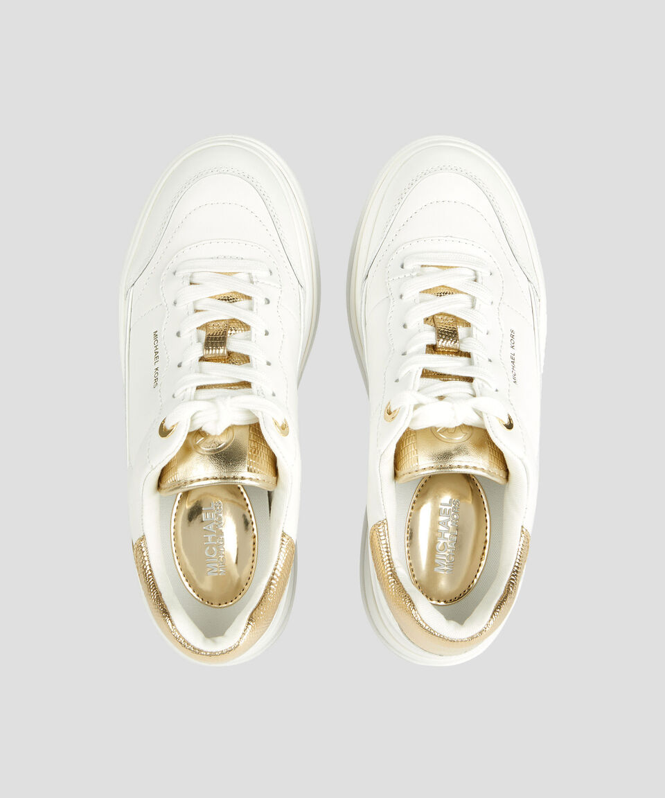 Michael Kors Tenis casuales con plataforma Hayes Lace up en piel Mujer Rebajas de fábrica