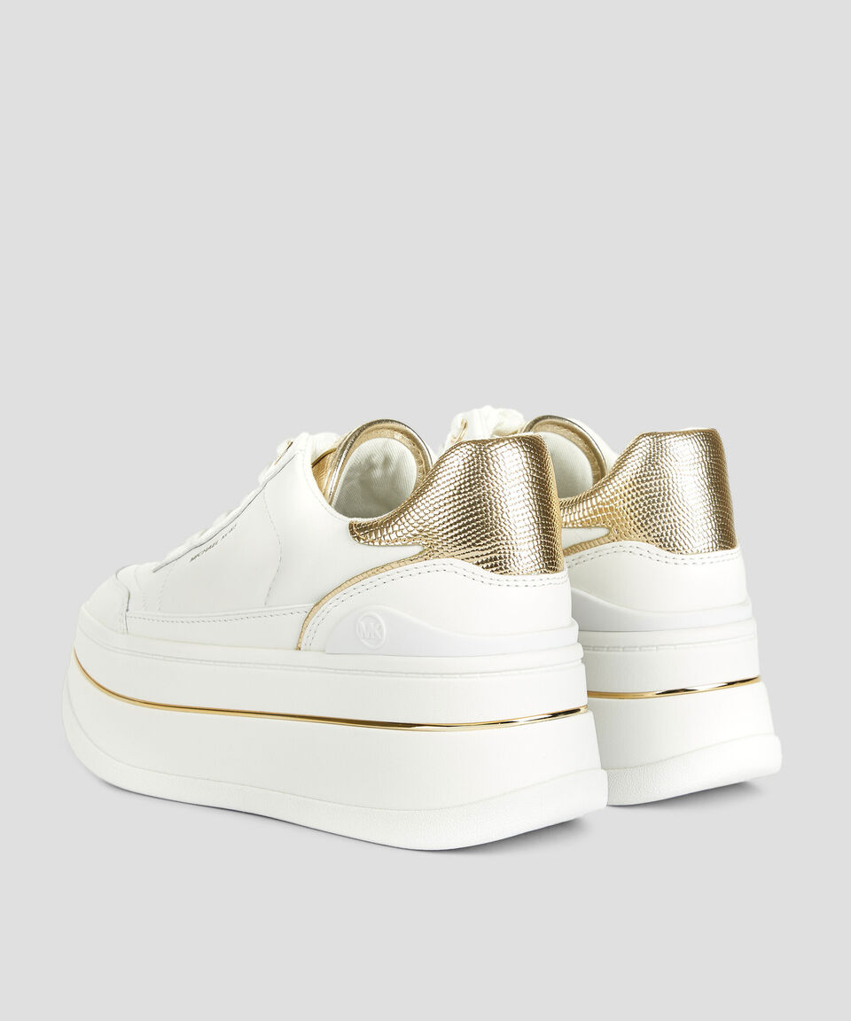 Michael Kors Tenis casuales con plataforma Hayes Lace up en piel Mujer Rebajas de fábrica