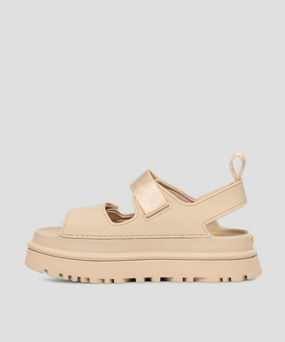 Ugg Sandalias con tacón bajo de plataforma Goldengl Mujer Ventas relámpago
