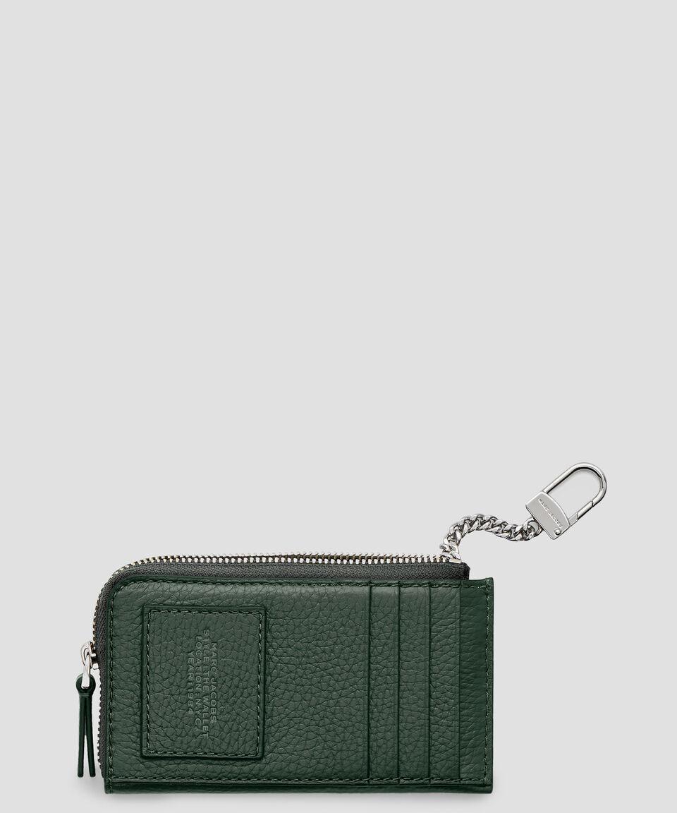 Marc Jacobs Cartera verde en piel The Leather granulada Mujer Mejor oferta
