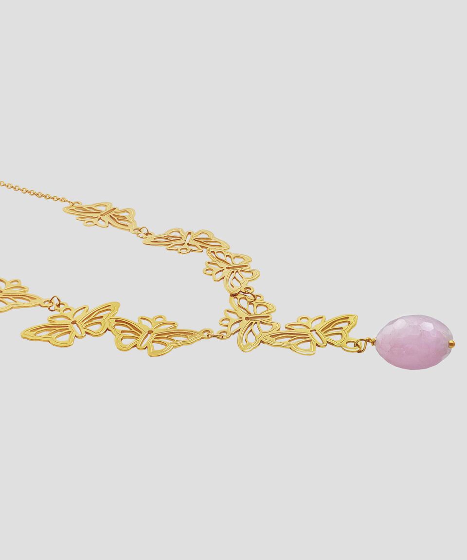 Tanya Moss Collar en Plata .925 con 8 Mariposas e Incrustación de Kunzita Mujer Solo queda un día
