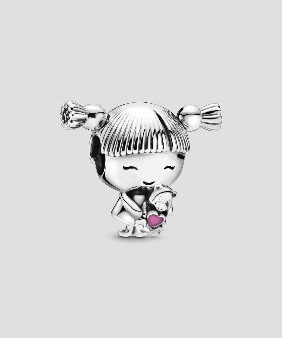 Pandora Charm Niña Pequeña en plata .925 Pandora Moments Mujer