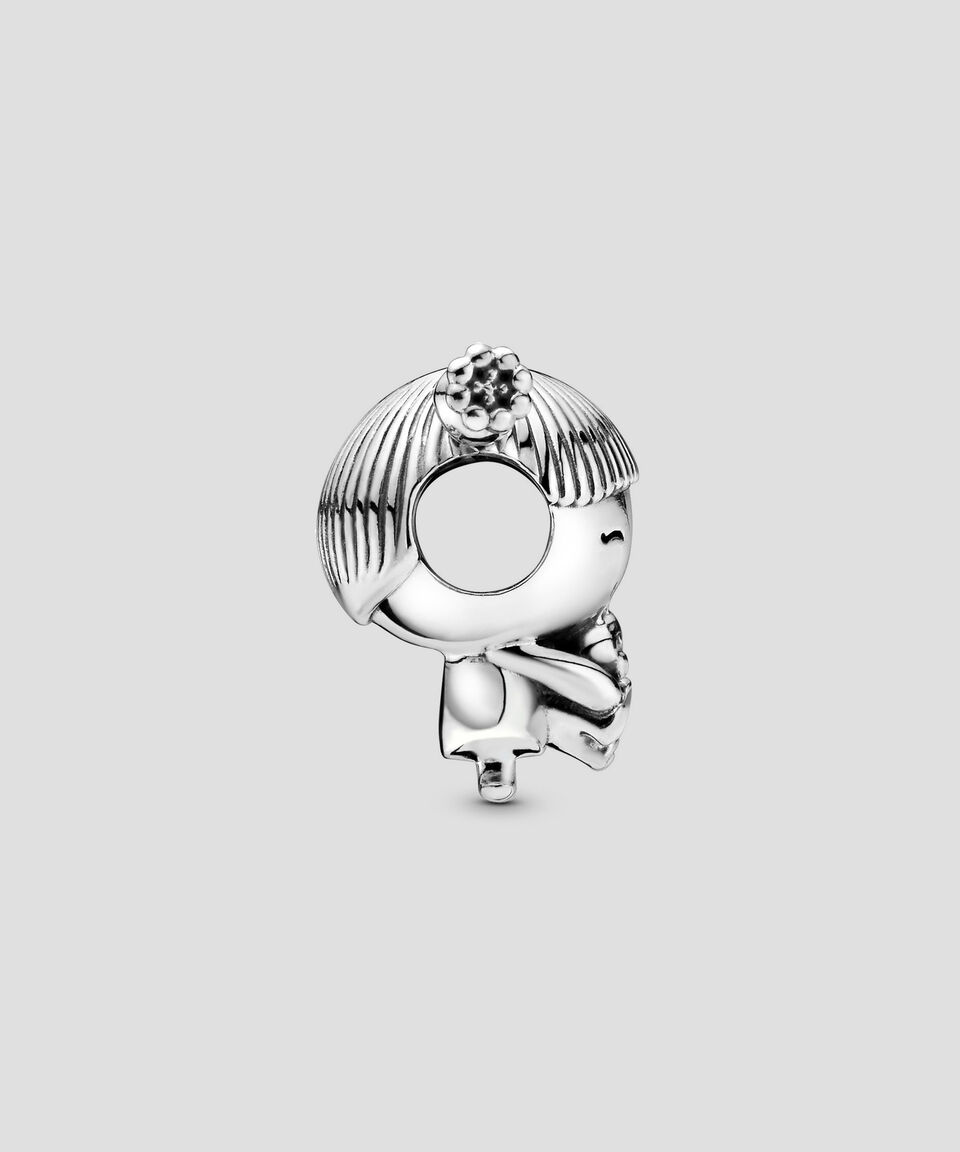 Pandora Charm Niña Pequeña en plata .925 Pandora Moments Mujer Devoluciones gratuitas