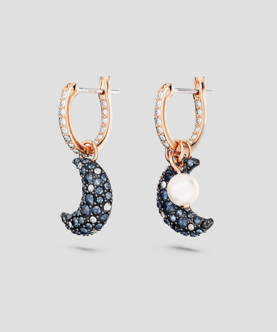 Swarovski Pendientes con motivo de luna y cristales Luna Mujer Tienda
