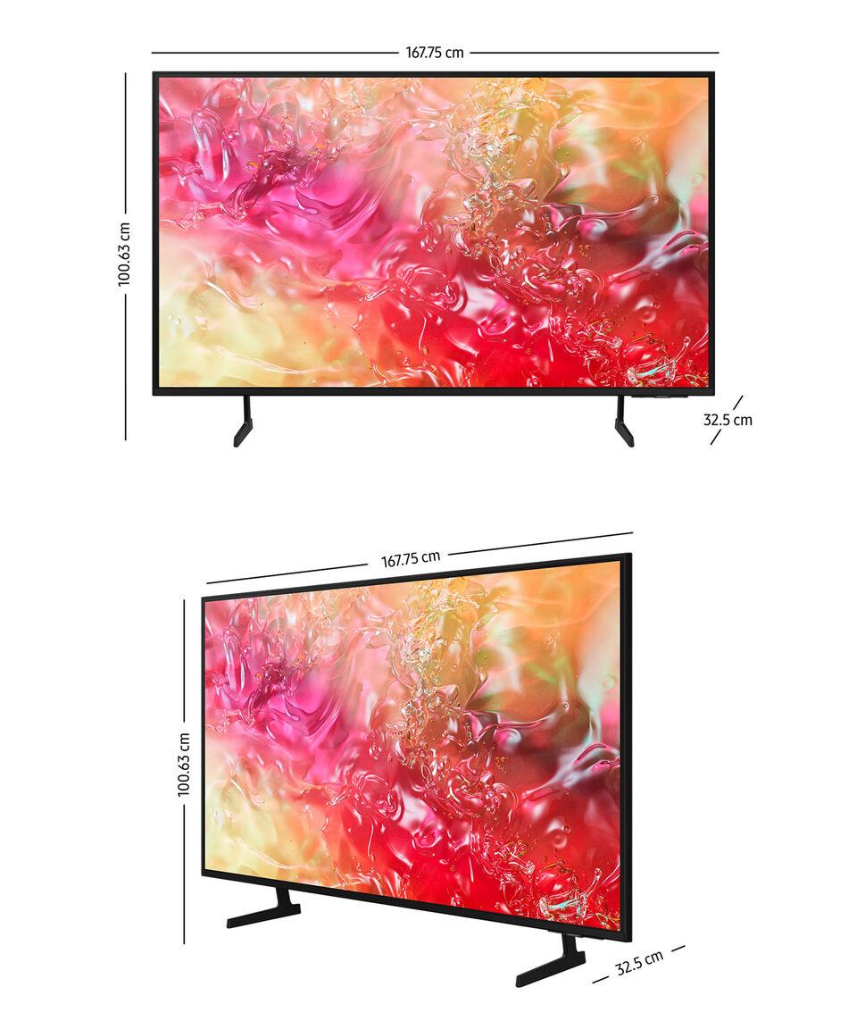 Samsung Pantalla 75 Pulgadas Plana Crystal UHD 4K Tizen Smart TV DU7010 UN75DU7010FXZX Último día