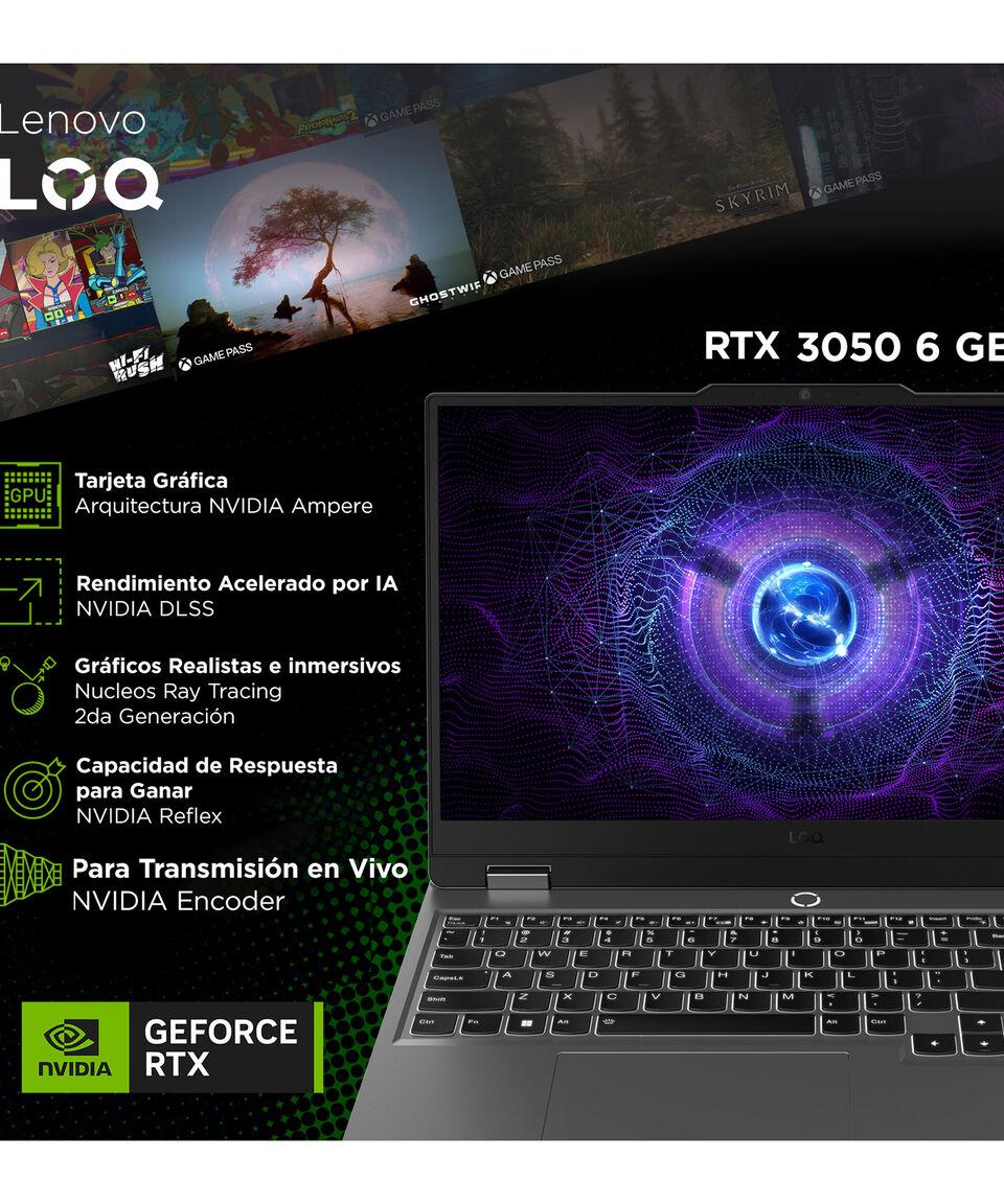 Lenovo Laptop Gaming 15.6" NVIDIA GeForce RTX 3050 Intel Core i5-12450HX RAM 16 GB SSD 512 GB Gris Venta caliente