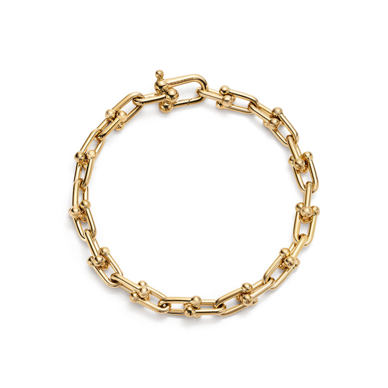 ﻿Tiffany & Co. Tiffany HardWear Pulsera de eslabones pequeños de oro amarillo
