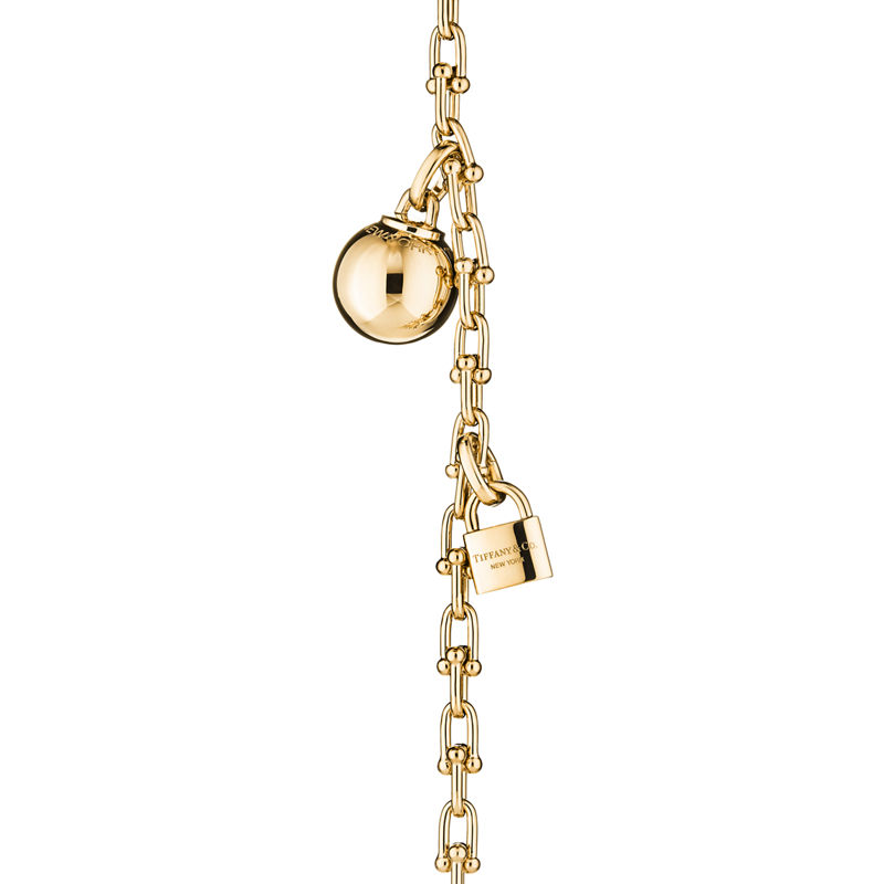 Tiffany & Co. Tiffany HardWear Pulsera de varias vueltas con eslabones pequeños de oro amarillo Últimos 3 días