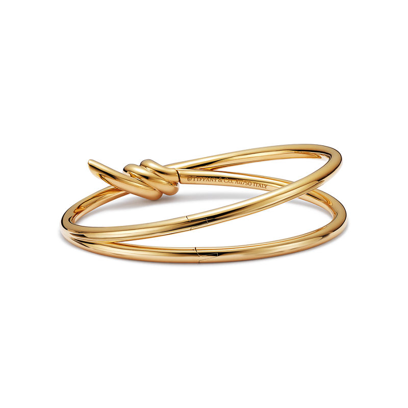 Tiffany & Co. Tiffany Knot Brazalete articulado de dos vueltas en oro amarillo Grandes descuentos