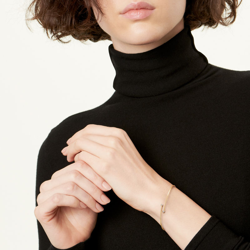 Tiffany & Co. Elsa Peretti® Pulsera de una vuelta Diamond Hoop Liquidación