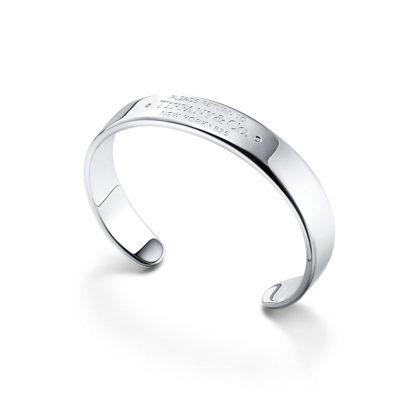 Tiffany & Co. Return to Tiffany™ Brazalete estrecho en plata de ley con diamantes Limitado a 3 días