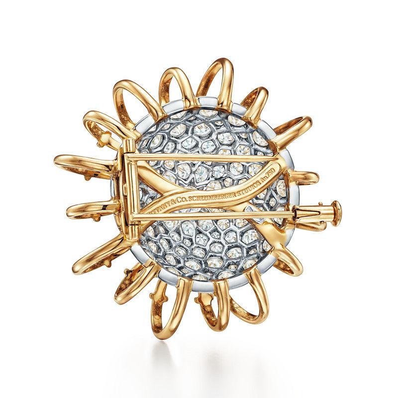 Tiffany & Co. Tiffany & Co. Schlumberger Broche Apollo en oro amarillo y platino con diamantes Rebajas de fin de temporada